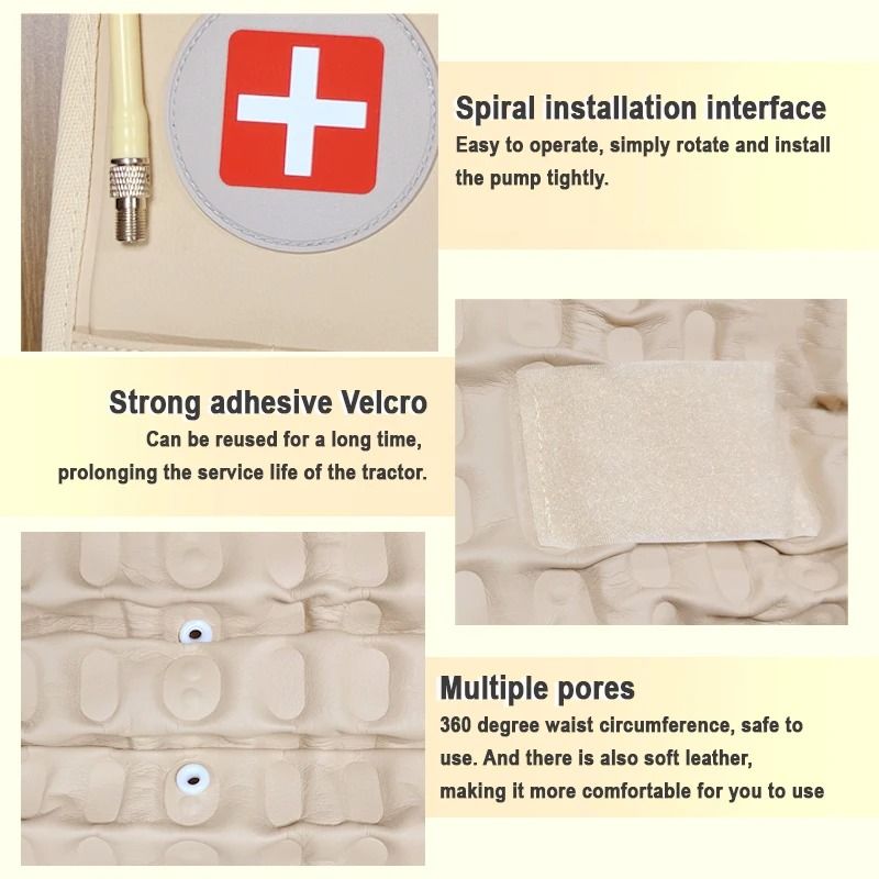 Inflatable Lumbar Traction Waist Brace Belt For Spine Support 5