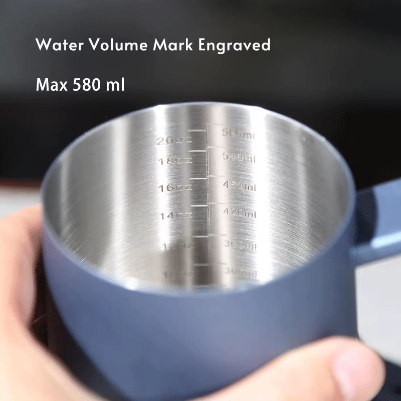 Premium 304 Stainless Steel Gooseneck Coffee Kettle  600ml Barista Espresso Pour Over Teapot 2