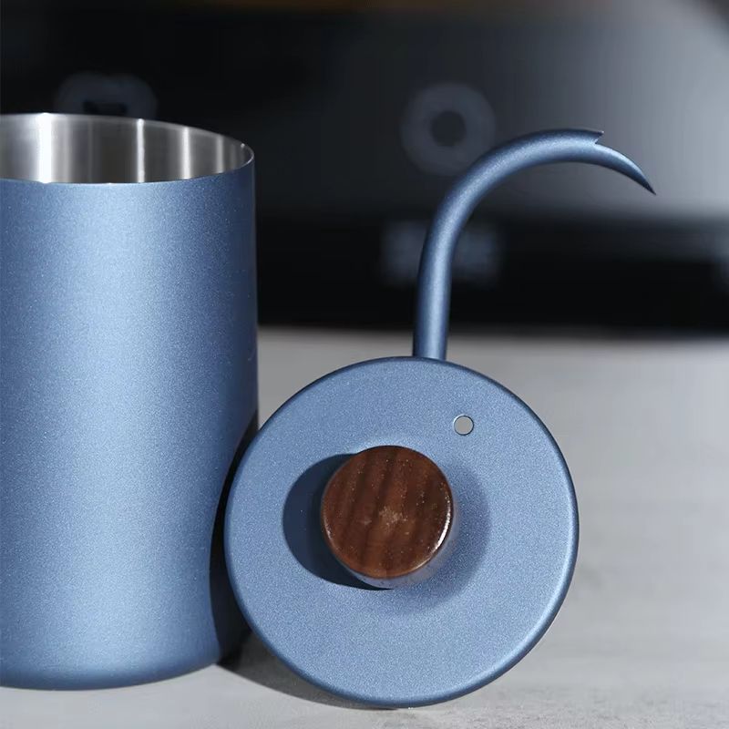 Premium 304 Stainless Steel Gooseneck Coffee Kettle  600ml Barista Espresso Pour Over Teapot 4