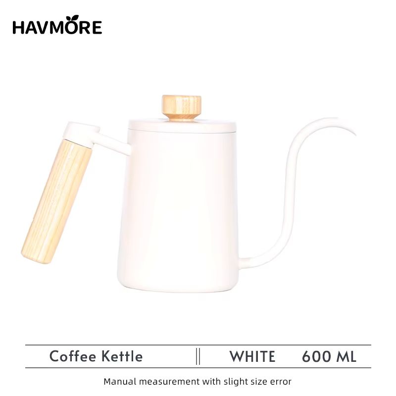 Premium 304 Stainless Steel Gooseneck Coffee Kettle  600ml Barista Espresso Pour Over Teapot 9