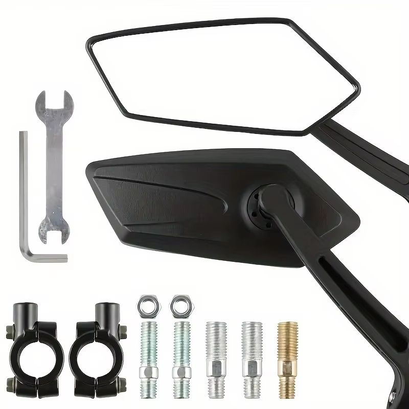 Bike Rearview Mirror Adjustable Handlebar WideAngle Safety Mirror 5