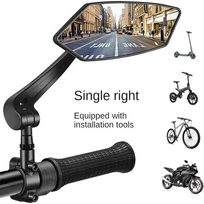 Bike Rearview Mirror Adjustable Handlebar WideAngle Safety Mirror 7