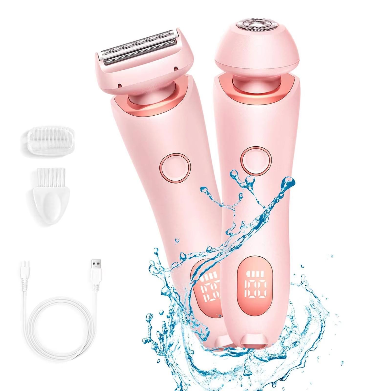 2in1 Electric Razor For Women  Waterproof Bikini Trimmer  Face Shaver 1
