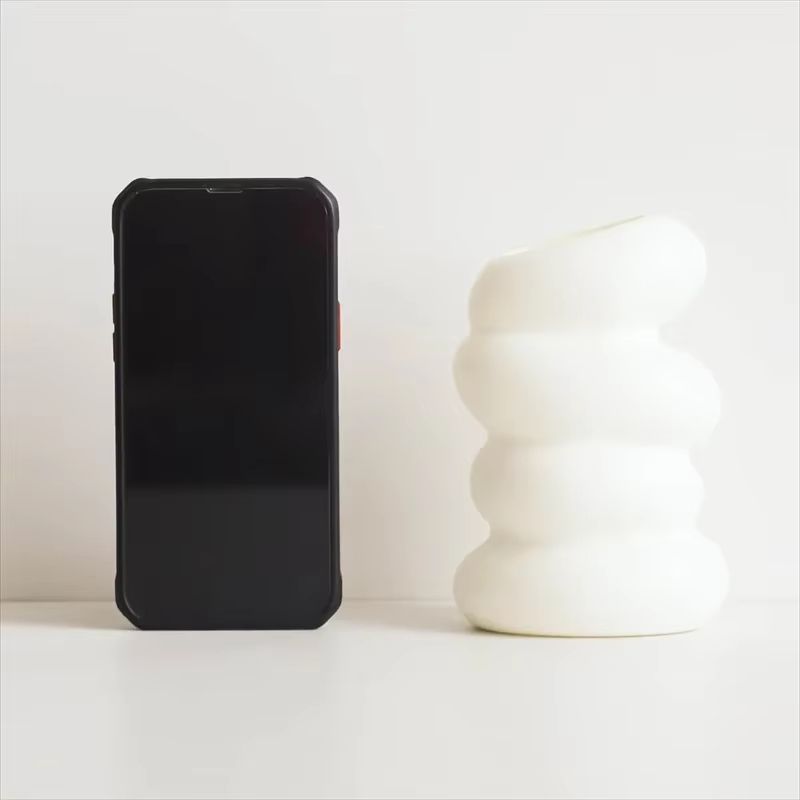 Nordic Spiral White Vase  Modern Plastic Flower Arrangement Container 3