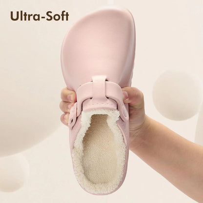 Womens Winter Fur Slippers  Waterproof AntiSlip Plush Lined House  Garden Shoes 3