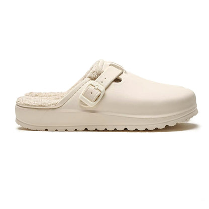 Womens Winter Fur Slippers  Waterproof AntiSlip Plush Lined House  Garden Shoes 6