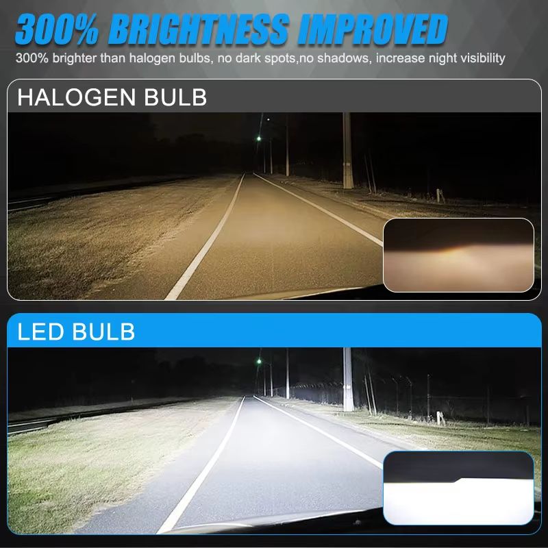 Super Bright LED Headlight Bulbs  120W 25000LM CSP Auto Headlamp  Fog Light 4