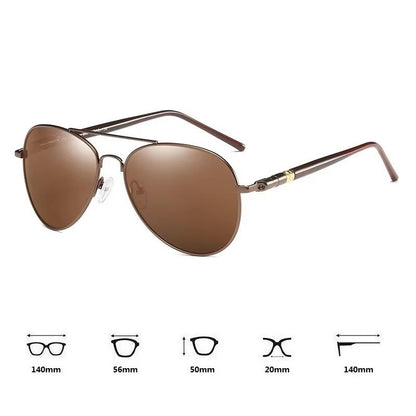Luxury Polarized Sunglasses For Men  Vintage Pilot UV400 Driving Glasses 2