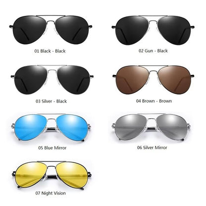 Luxury Polarized Sunglasses For Men  Vintage Pilot UV400 Driving Glasses 4