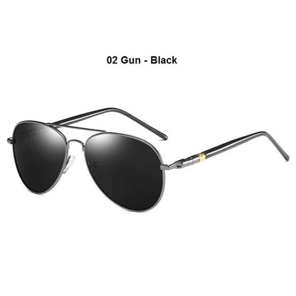 Luxury Polarized Sunglasses For Men  Vintage Pilot UV400 Driving Glasses 5