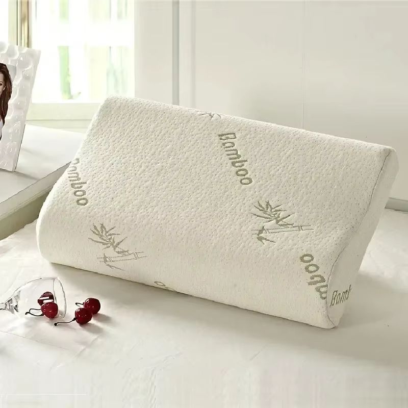 Bamboo Fiber Memory Foam Pillow  Orthopedic Neck Support  Pressure Relief 2