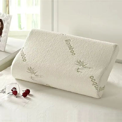 Bamboo Fiber Memory Foam Pillow  Orthopedic Neck Support  Pressure Relief 2