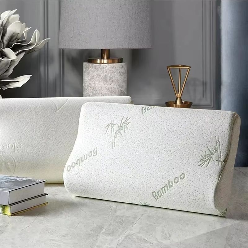 Bamboo Fiber Memory Foam Pillow  Orthopedic Neck Support  Pressure Relief 4