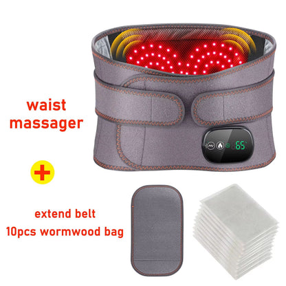 Electric Heating Waist Massager Belt  Vibration Hot Compress  Adjustable Back Support 9