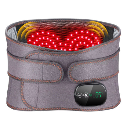 Electric Heating Waist Massager Belt  Vibration Hot Compress  Adjustable Back Support 6