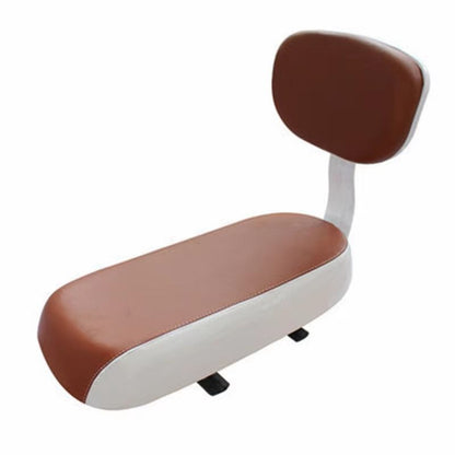 Bike Child Seat With Backrest  PU Leather Bicycle Rear Rack Cushion For Kids 11