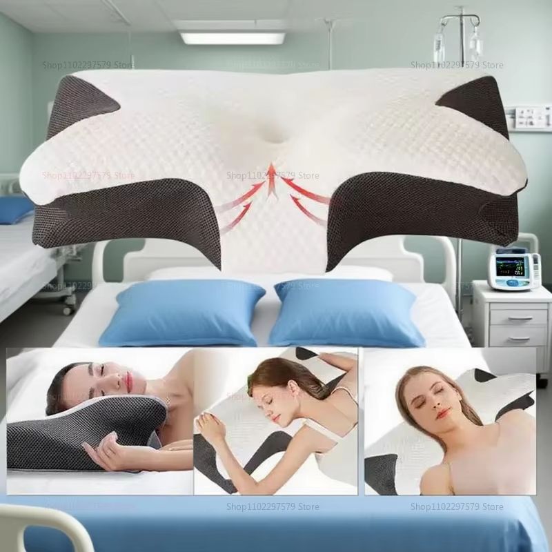 Memory Foam Cervical Pillow  Orthopedic Neck Support For Side  Back Sleepers 4