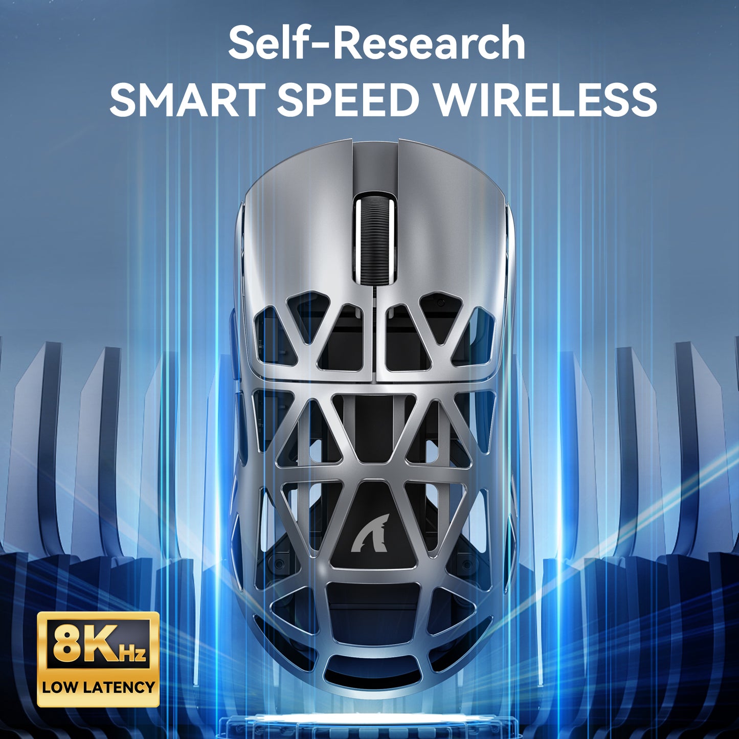 PAW3950 8K Attack Shark R2 Wireless Gaming Mouse, Magnesium Alloy Lightweight, Bluetooth Tri-Mode for Office, Gaming