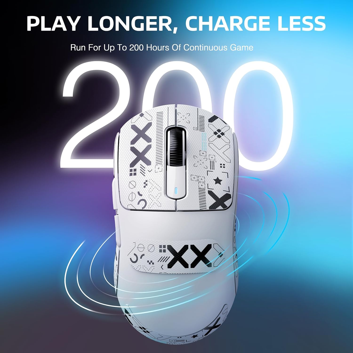 Lightweight ATTACK SHARK X3 Wireless Gaming Mouse, PAW3395 26K DPI Sensor, 49g Tri-Mode, 5 Programmable Buttons