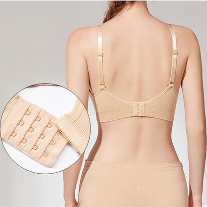 Seamless Nursing Bra Breathable Maternity Bra With Single Handed Front Buckle Push Up Womens Breast 2