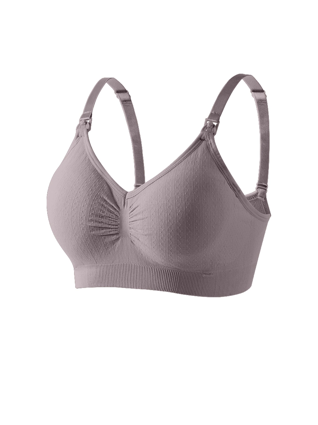 Seamless Nursing Bra Breathable Maternity Bra With Single Handed Front Buckle Push Up Womens Breast 5