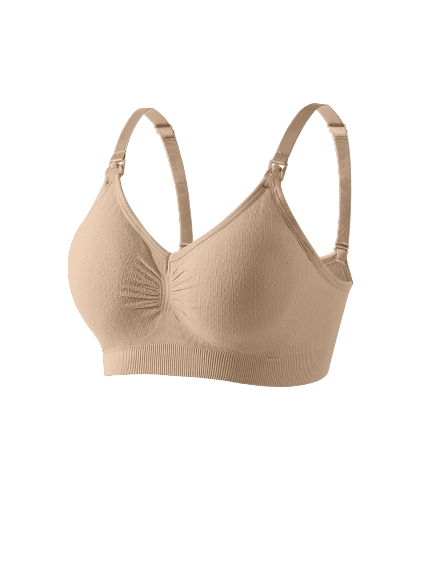 Seamless Nursing Bra Breathable Maternity Bra With Single Handed Front Buckle Push Up Womens Breast 7