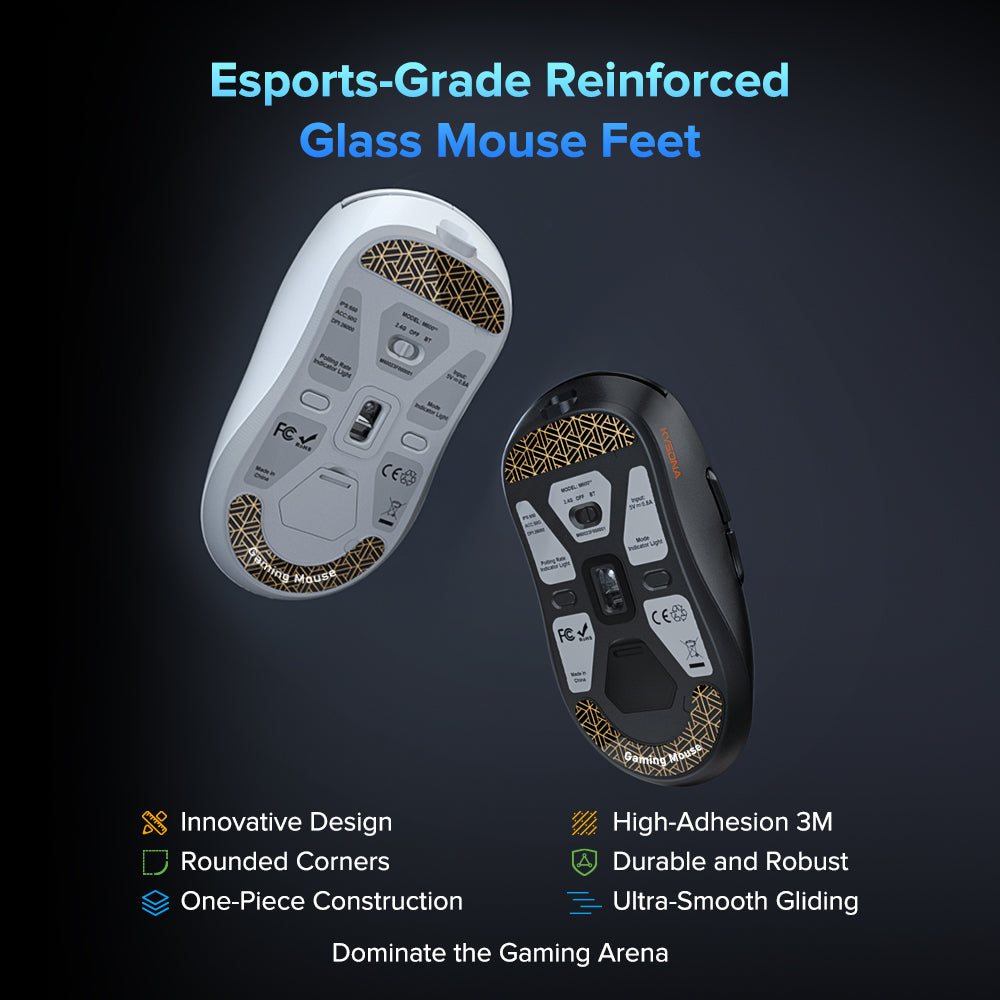 White Wireless Gaming Mouse M600 V2, PAM3395 Optical, 55g, 6 Buttons, 26000DPI, Computer Mice for Laptop PC