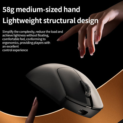 Wireless Gaming Mouse X1, Bluetooth 5.0 Lightweight, 1000Hz Polling Rate, 6400 DPI 6 Level Adjustment