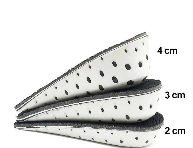 Height Increase Insoles Hard Breathable Memory Foam Heel Lifting Inserts Shoe Lifts Shoe Pads Eleva 5