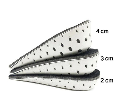 Height Increase Insoles Hard Breathable Memory Foam Heel Lifting Inserts Shoe Lifts Shoe Pads Eleva 5