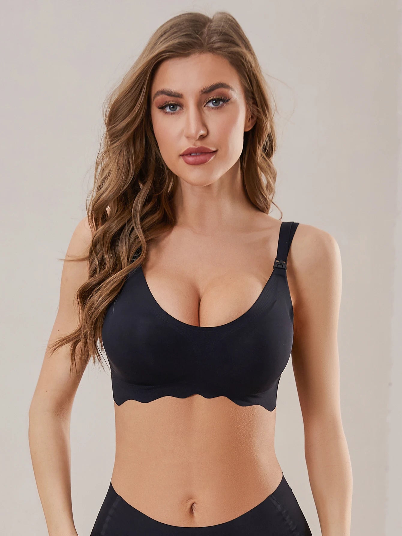 Comfortable and Breathable Nursing Bra, New Traceless Ultra Thin Bra, Detachable for Easy Breastfeeding