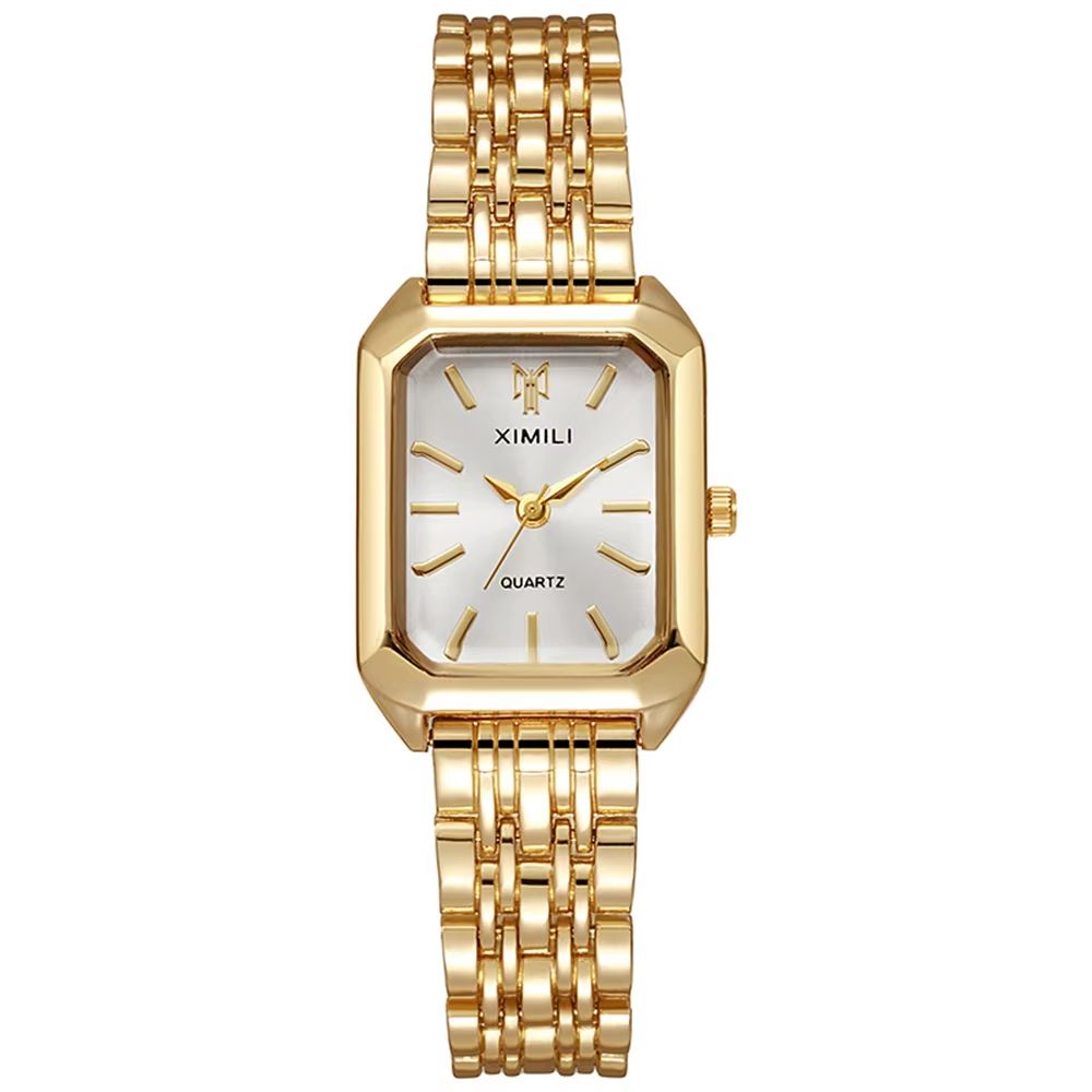 Womens Minimalist Square Quartz Watch  Fashion Sports Silicone Strap Timepiece 5