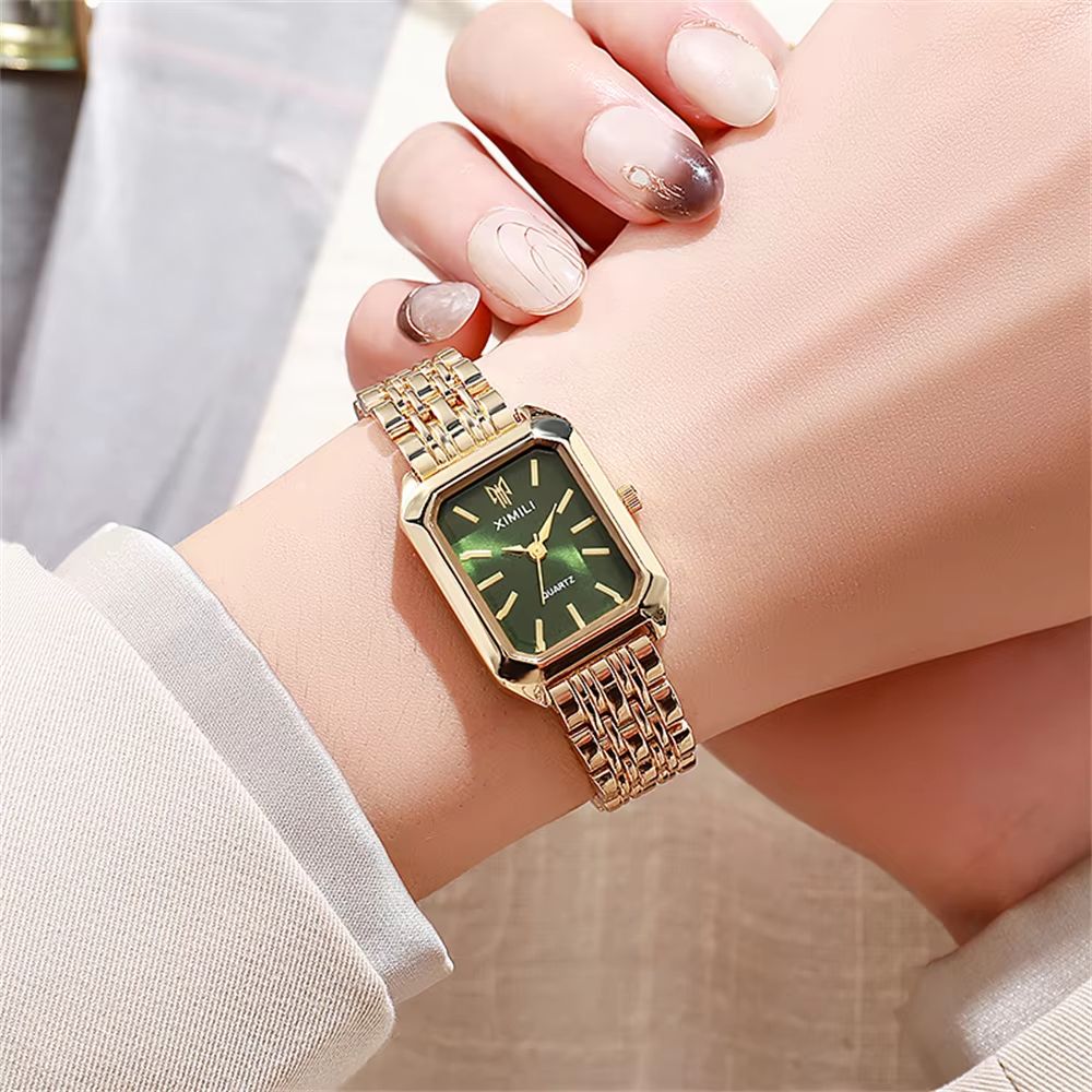 Womens Minimalist Square Quartz Watch  Fashion Sports Silicone Strap Timepiece 6