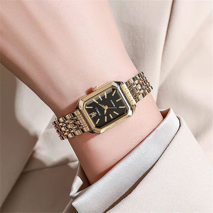 Womens Minimalist Square Quartz Watch  Fashion Sports Silicone Strap Timepiece 9