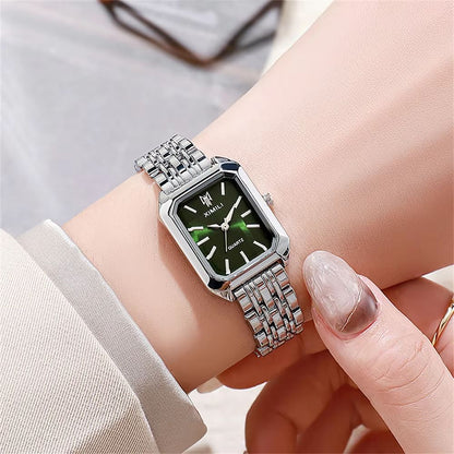 Womens Minimalist Square Quartz Watch  Fashion Sports Silicone Strap Timepiece 13
