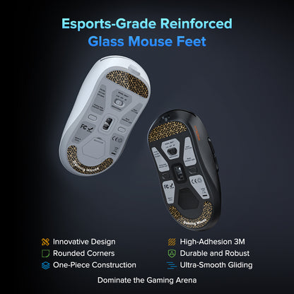 Wireless Gaming Esports Mouse PAW3395, M600 V2 Black, 55g 26000DPI 6 Buttons