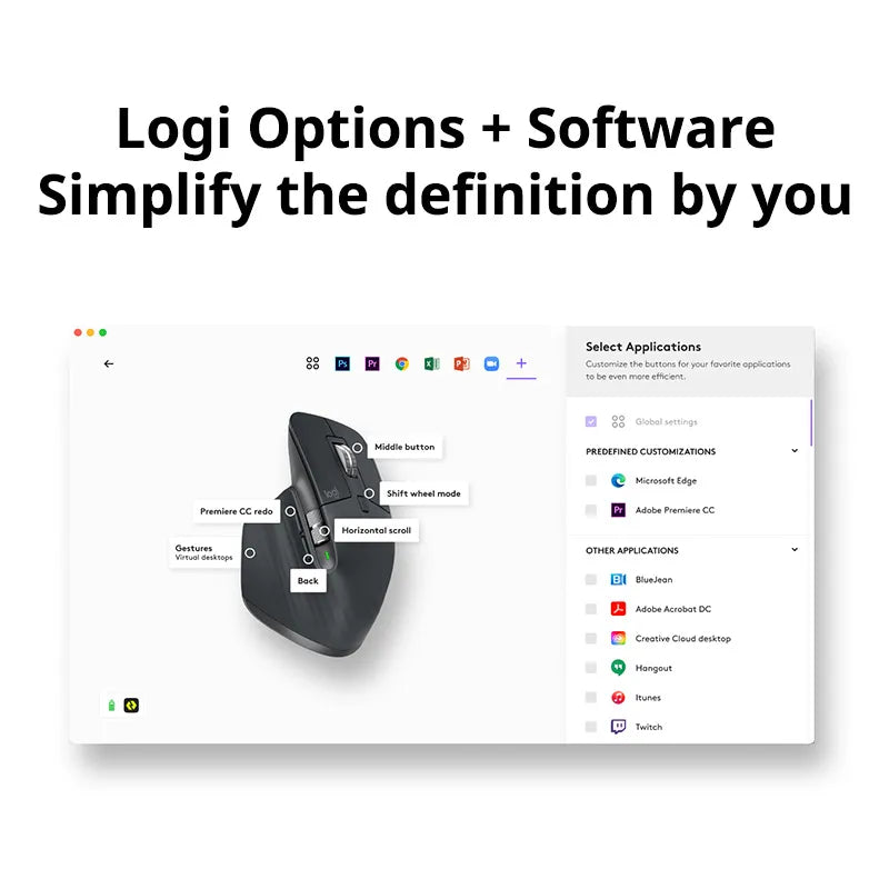 Bluetooth 24G Low Noise Ergonomic Design Mouse Logitech MX Master 3S Bluetooth Wireless Mouse Lapto 4