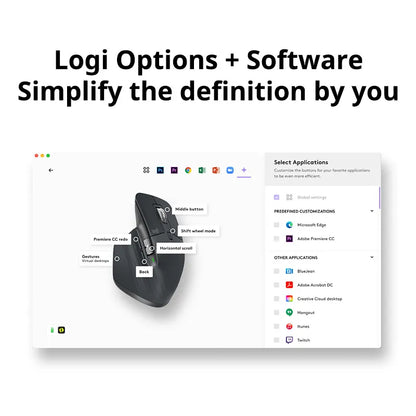 Bluetooth 24G Low Noise Ergonomic Design Mouse Logitech MX Master 3S Bluetooth Wireless Mouse Lapto 4