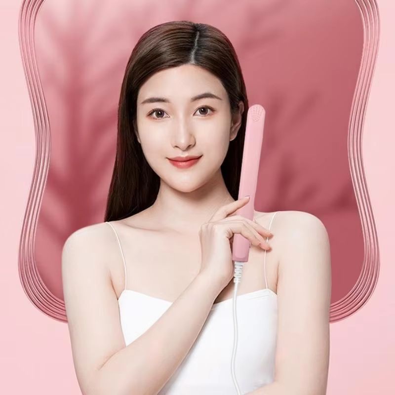 Mini Ceramic Hair Straightener  Quick Heating Styling Tool For Bangs Curling  Travel 2