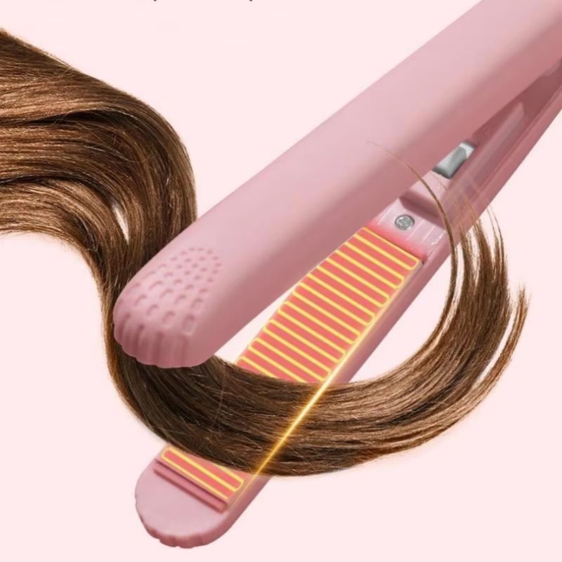 Mini Ceramic Hair Straightener  Quick Heating Styling Tool For Bangs Curling  Travel 4