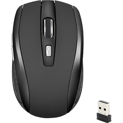 Silent Mouse, 2.4G Wireless Mouse, Adjustable DPI Level, Portable Charging, Mobile Optical Office Mouse for Laptop