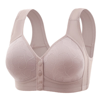 Comfortable Nursing Bra Front Open Button Maternity Bra, Traceless Thin, Steel Ring Free, for Pregnant and Breastfeeding