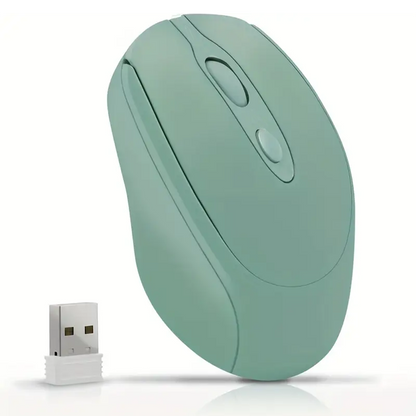 2.4G Bluetooth Compatible Wireless Mouse, Rechargeable Wireless Computer Mouse, USB Silent Gamer Mice for Laptop Macbook