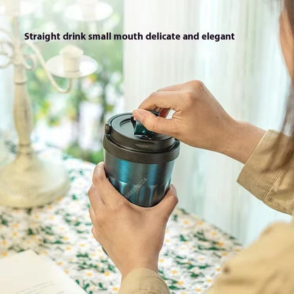 Tyeso Stainless Steel Coffee Mug  Vintage Insulated Travel Cup For Hot  Cold Drinks 3