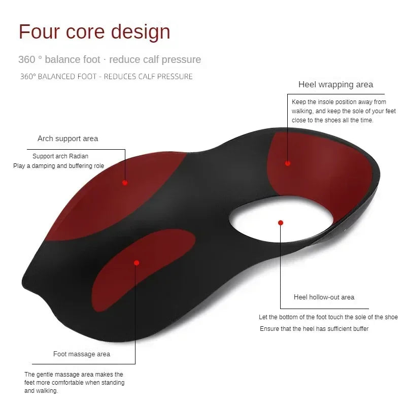 Orthopedic Insoles Orthotic For Flat Foot OShaped Legs Arch Support Correction Plantar Fasciitis XO 3