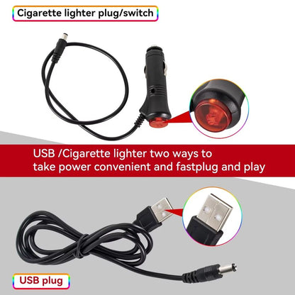LED Car Interior Ambient Lights  RGB Footwell Lamp Kit With Remote  APP Music Control 4