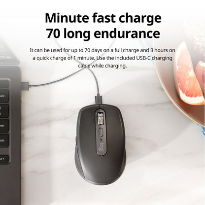 MX Anywhere 3S Logitech Master Series Wireless Silent Bluetooth Mouse Soft Sound Office Female Tabl 3