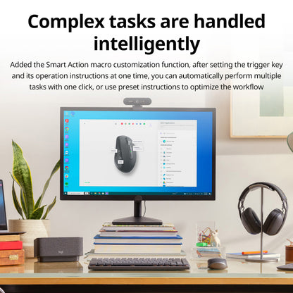 MX Anywhere 3S Logitech Master Series Wireless Silent Bluetooth Mouse Soft Sound Office Female Tabl 4