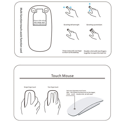 Magic 3 Rechargeable Bluetooth Mouse, Wireless Slim Multi Touch BT5.0 Ergonomic Mouse for MacBook Air Pro Windows
