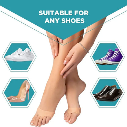 Silicone Metatarsal Pads Toe Separator Pain Relief Orthotics Foot Massage Insoles Forefoot Socks Fo 4